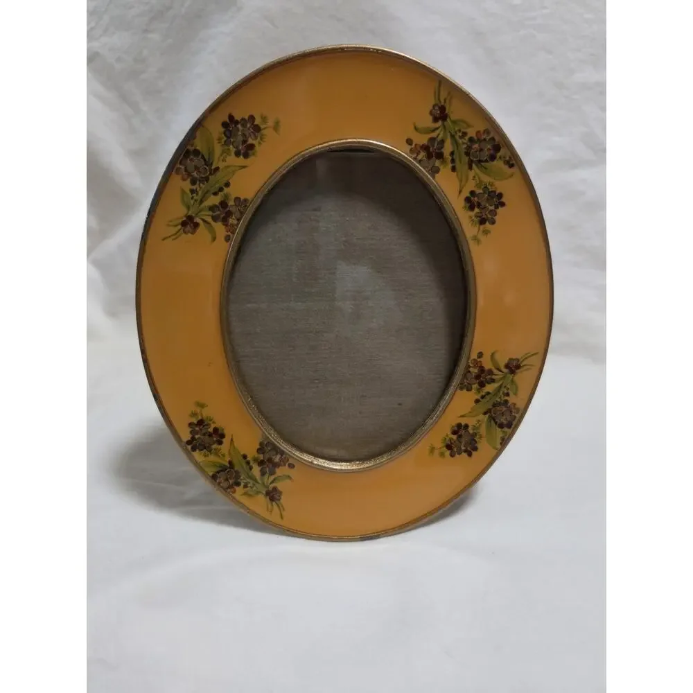 Yellow Floral Oval 5X6
